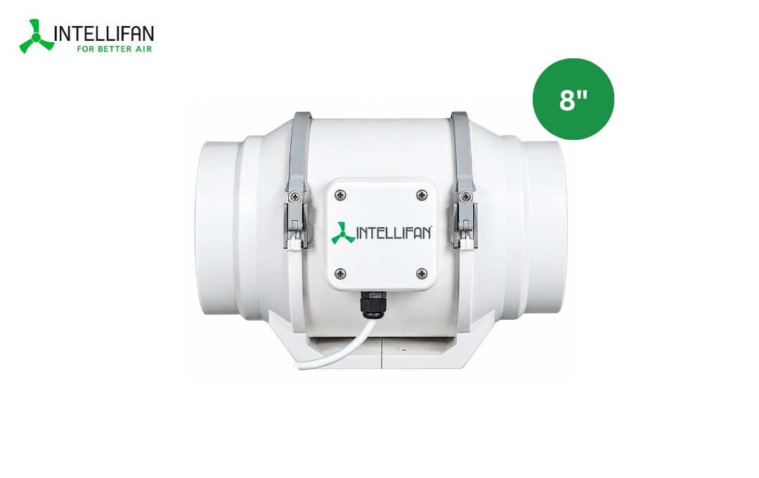 IN ID-200P 200 mm Mixed Flow Inline Fan