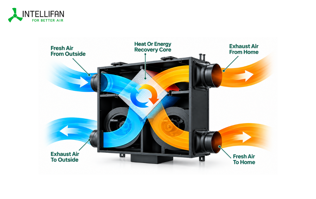 Energy Recovery Ventilator ERV System